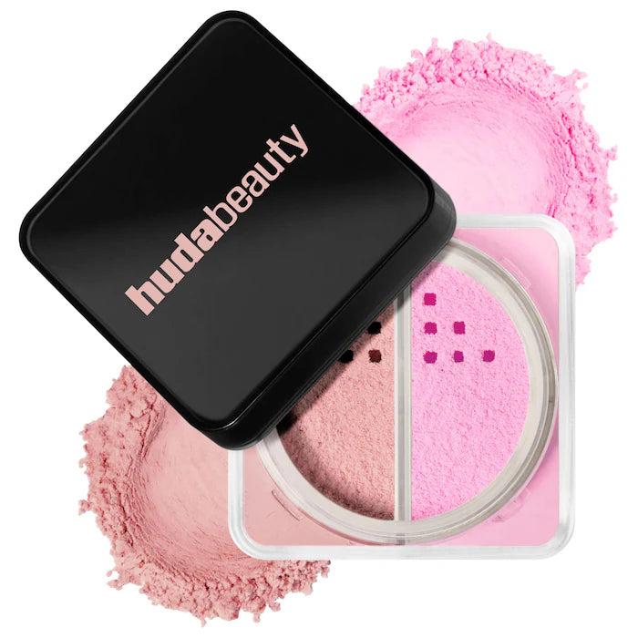 HUDA BEAUTY Easy Bake Loose Powder Brightening + Correcting Duo Pink Ube