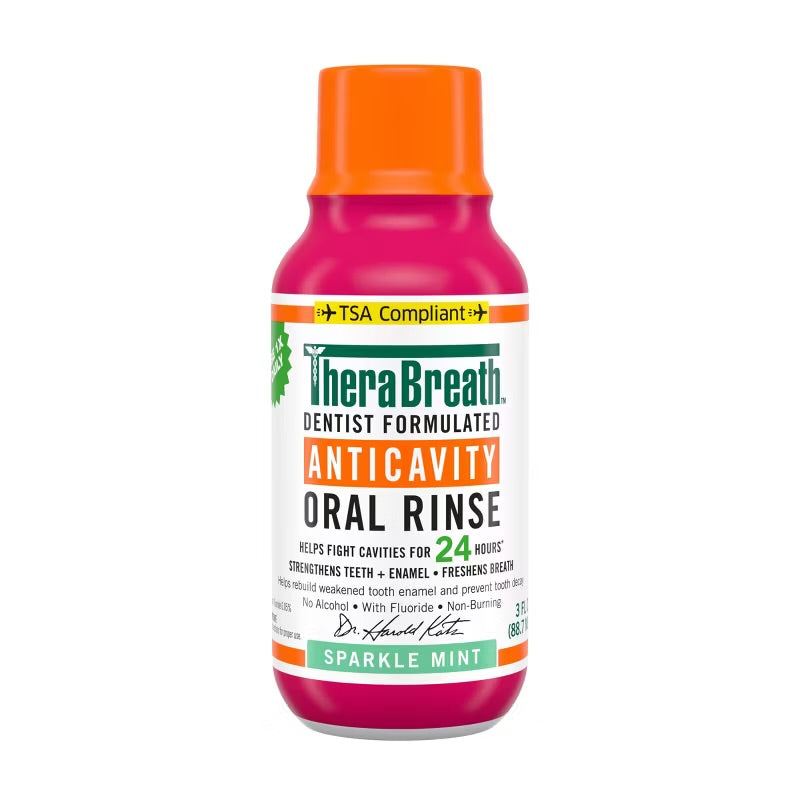TheraBreath Anticavity Fluoride Mouthwash - Sparkle Mint Mini