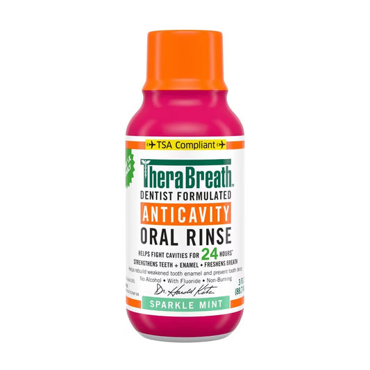 TheraBreath Anticavity Fluoride Mouthwash - Sparkle Mint Mini