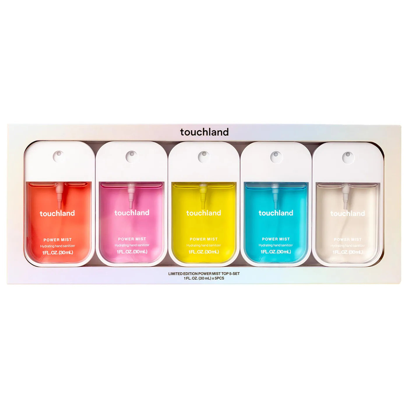 TouchLand Limited Edition Power Mist Hydrating Hand Sanitizer Top 5 Set