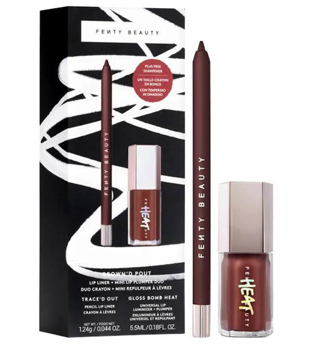 Fenty Beauty Brown'd Pout Lip Liner + Mini Lip Plumper Duo