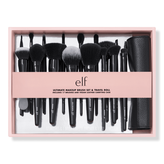E.l.f. Cosmetics Ultimate Makeup Brush Set & Travel Roll