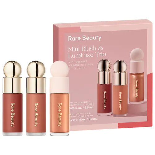 Rare beauty mini Blush & luminize trío