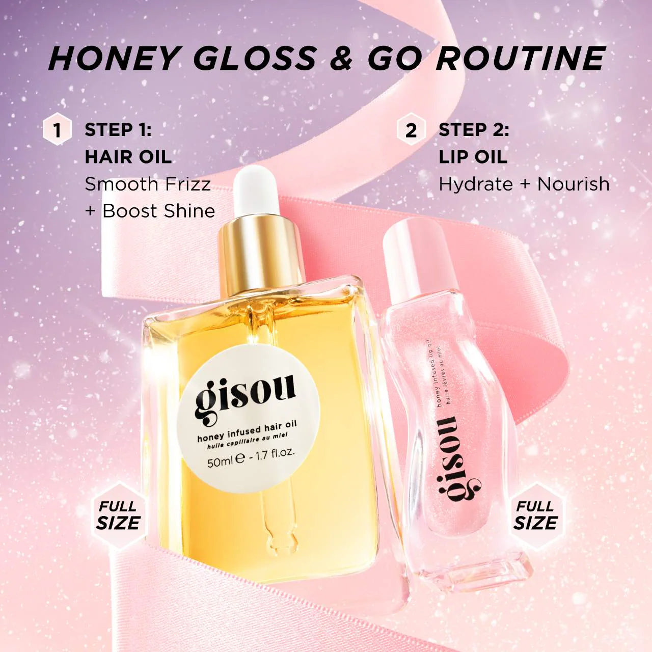 Gisou honey gloss & go duo