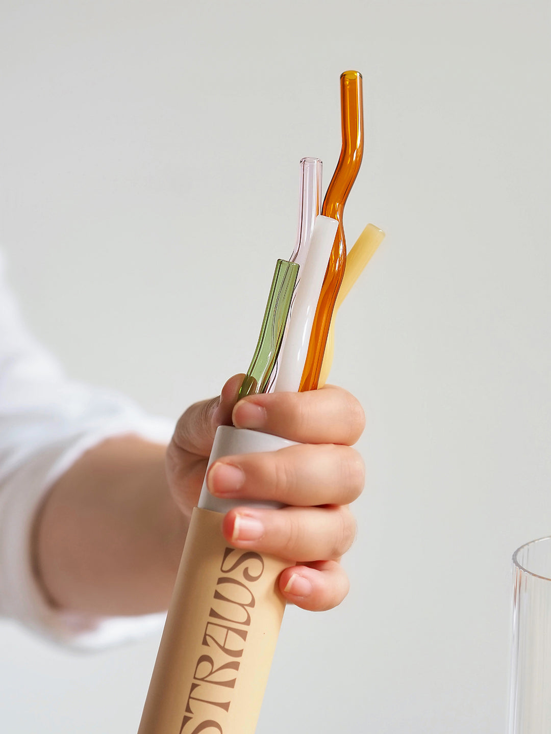 Squiggle Glass Straws Set De 6