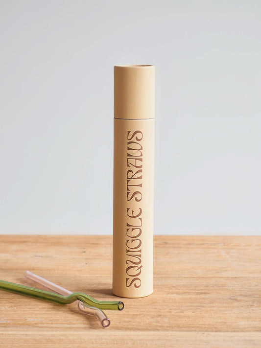 Squiggle Glass Straws Set De 6