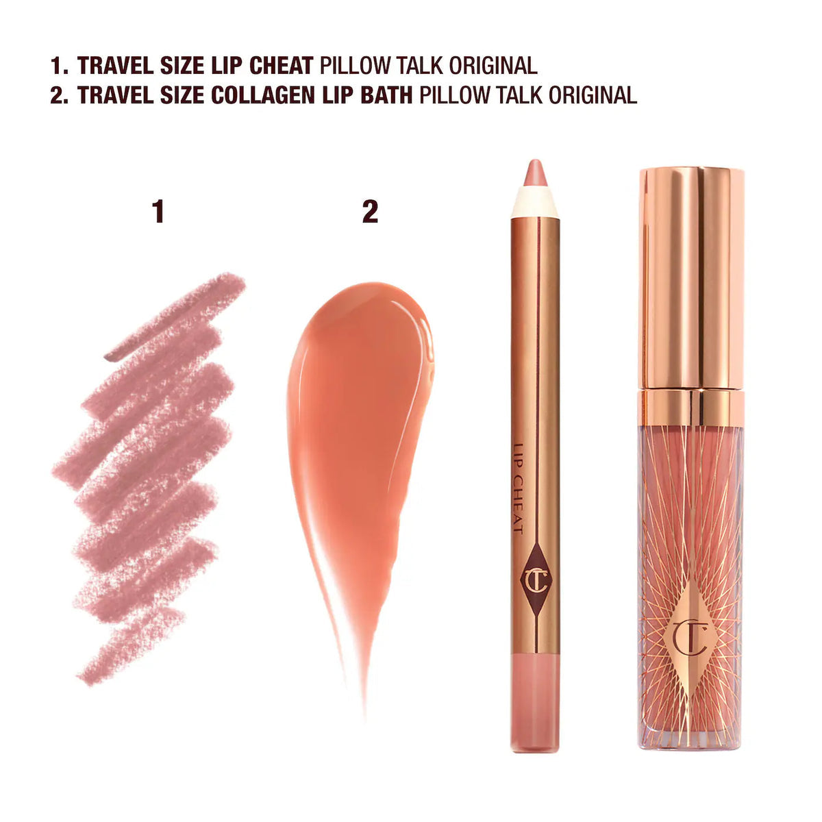 Charlotte Tilbury Mini Pillow Talk Glossy Lip Dúo