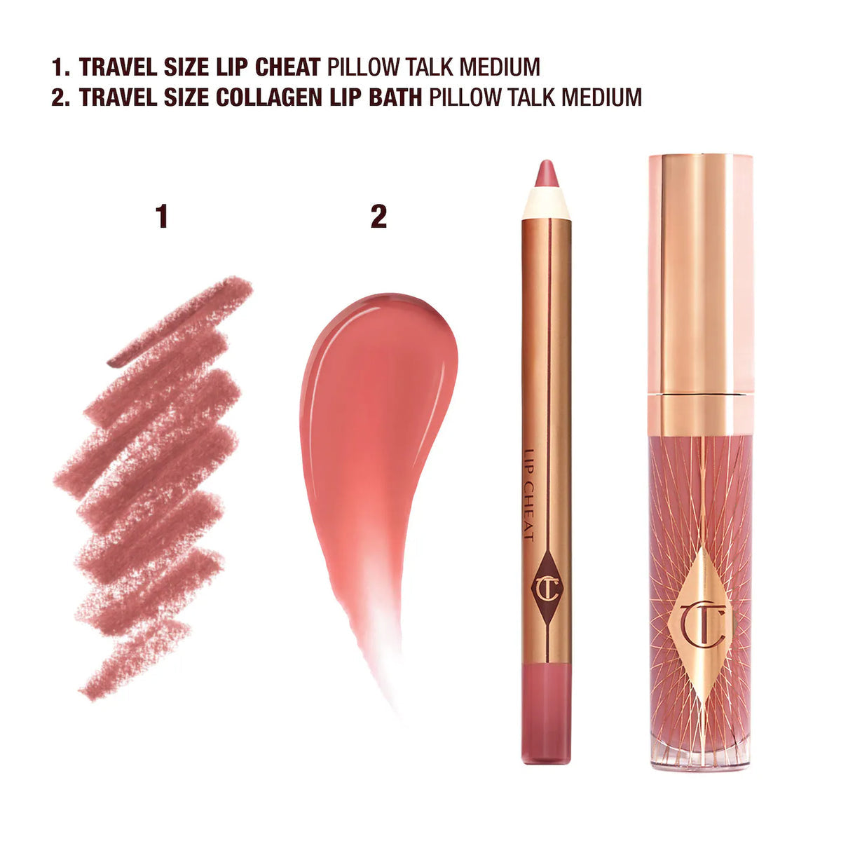 Charlotte Tilbury Mini Pillow Talk Glossy Lip Dúo